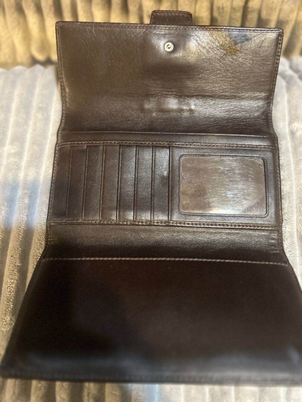 Coach Signature Checkbook Wallet - Picture 4 of 7